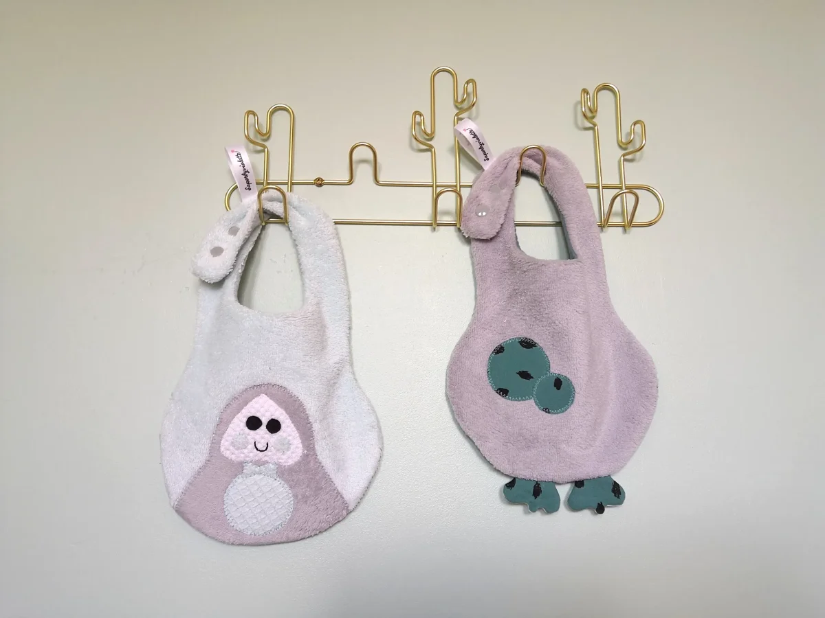 Lot de 2 bavoirs Mr Papouillou